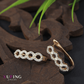 Gold Plated Bubble Crawler Cubic Zicronia Xuping Earring